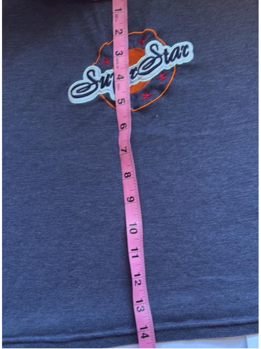 Vintage Y2K SuperStar Cami Tank Top XL Blue Orange Stripes Graphic Streetwear - Picture 8 of 8